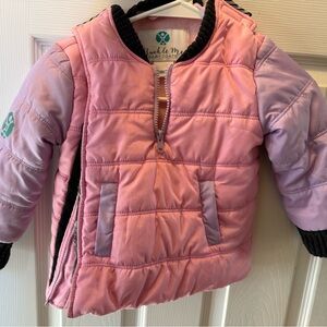 Buckle Me Baby Pink and Lavender Carseat Coat